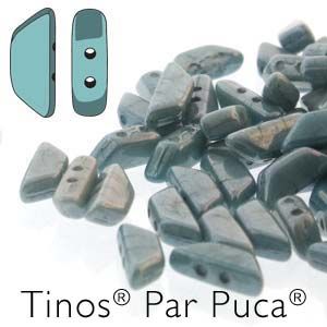 Tinos® Par Puca® 4x10 mm OpaqueBlue Luster - 5 gr