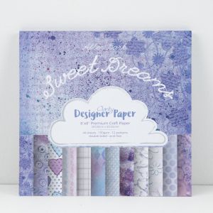 Premium Craft Paper- Sweet Dreams - After Dark Collection   20,3x20,3 cm  ( 2-stronny)- 48 szt