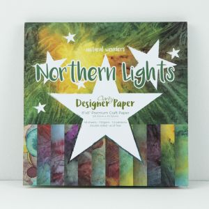 Premium Craft Paper- Northern Lights - Natural Wonders Collectio  20,3x20,3 cm  ( 2-stronny)- 48 szt