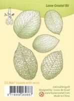 Stempel - Clear Stamp  leaves with veins - 1 szt