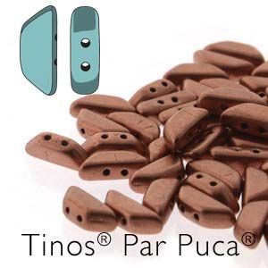 Tinos® Par Puca® 4x10 mm Copper Gold Mat - 5 gr