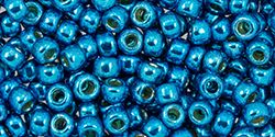 Koraliki Toho Round 8/0 Permafinish - Galvanized Caribbean Blue TR-08-PF583-10 gram