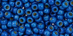 Toho Round 11/0 Permafinish - Matte Galvanized Ocean Blue TR-11-PF585F -10 gram