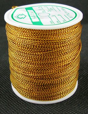Metallic Cord 0.8 mm GOLDENROD 100 m - 1 szt