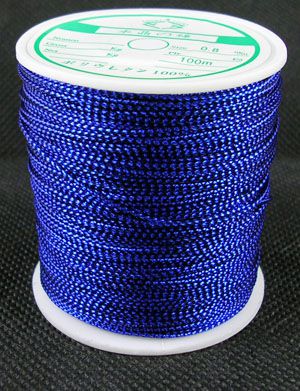 Metallic Cord 0.8 mm  Blue 100 m - 1 szt