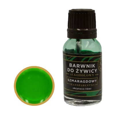 Barwnik - tusz alkoholowy do żywicy epoksydowej Royal Resin SZMARAGDOWY 15 ml