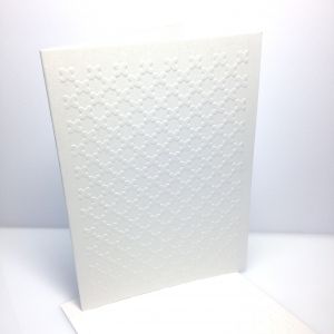 Baza kartki A6 GEOMETRIC wytłaczany wzór : 10,5x14 cm Mica Whitey ( 220g)
