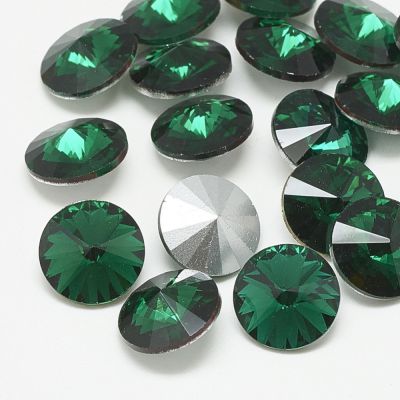 Kryształek rivoli emerald 10mm 1 szt.