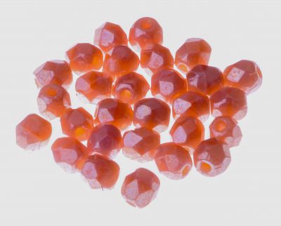 Fire Polish 4 mm Luster Pink Coral (1) 40 szt.