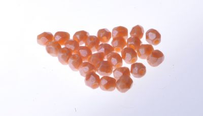 Fire Polish 3 mm Luster Pink Coral 40 szt.