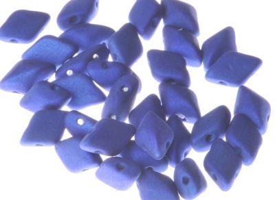GemDuo  8x5mm  metalust matte crown blue (ok37 szt) - 5 gram