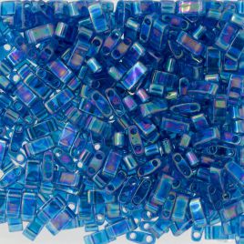 Miyuki Half Tila Beads HTL0291 - Transparent Capri Blue AB - 5 gram ok.125 szt.