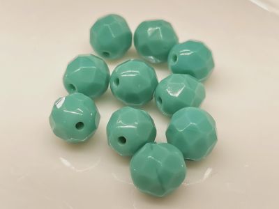 Fire Polish 8mm Opaque Turquoise (2) 10 szt.
