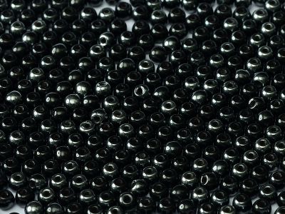 Round Beads 3 mm  Vacuum Hematite  50 szt