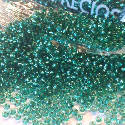 Rocaille 11/0 Czech seed beads - Silver Lined Turquoise - 10 gram