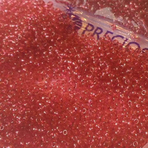 Rocaille 10/0 Czech seed beads - Transparent Mauve Rose  - 10gram