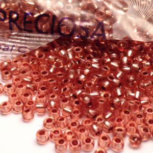 Rocaille 8/0 Czech seed beads - Silver Lined Cooper Coffee -  50 gram