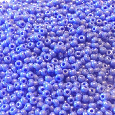 Koraliki Rocaille 11/0 Czech seed beads - Lustered Opaque Periwinkle 33020 - 10 gram