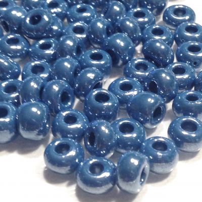 Rocaille 32/0 Czech seed beads - Lusterd Opaque Old Jeans col 33023 - 10 gram