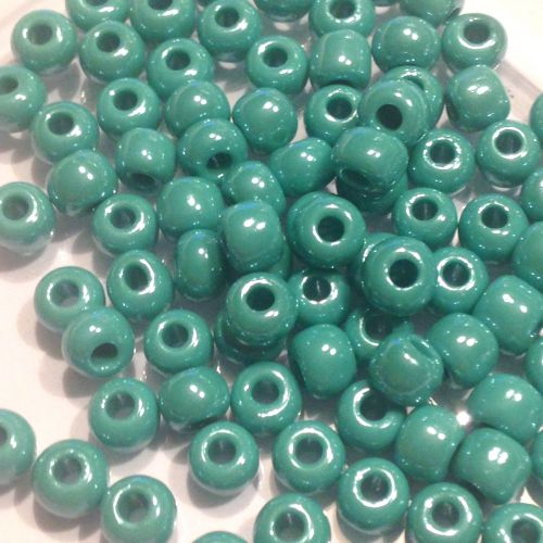 Rocaille 32/0 Czech seed beads - Lustered Opaque Turquoise  63025 - 10 gram