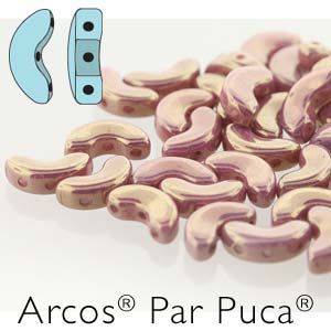 Arcos® Par Puca® 5x10mm Opaque Mix Violet/Gold Luster - 5 gram