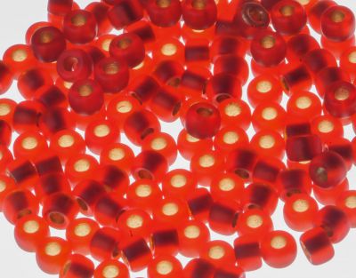 Matubo 8/0 Matte - Siam Ruby - Bronze Ice-Lined - 10g