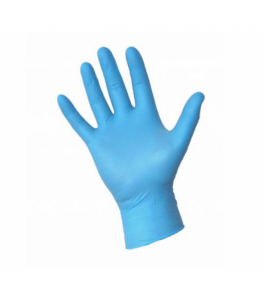 Rękawiczki jednorazowe nitrylowe niebieskie  L  - 1 szt