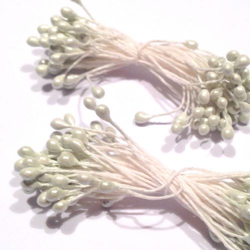 Pręciki do kwiatów, pistachio ,50 szt dwustronne (100 pręcików) ok 6 cm - 1 op