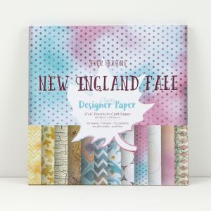 Premium Craft Paper- New England Fall - Four Seasons Collection  20,3x20,3 cm  ( 2-stronny)- 48 szt