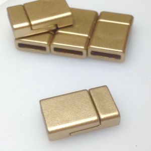 Zapięcie magnetyczne 10 mm (21x13) Hight Quality goldl-mat akryl/metal - 1 szt.