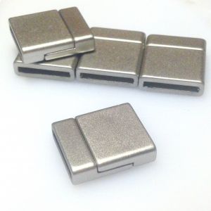 Zapięcie magnetyczne 15 mm (21x18) Hight Quality steel-mat akryl/metal - 1 szt.