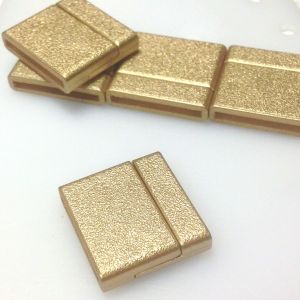 Zapięcie magnetyczne 20 mm (21x23) Hight Quality gold-mat akryl/metal - 1 szt.