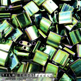 Miyuki Tila Beads Metallic Green Iris TL0468 - 55szt