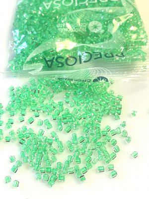 Triangle Preciosa 2,5/2,5 mm – Crystal Green Lined - 10 gram