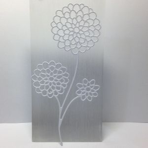Scrapki ażur FLOWER 12x6,5 cm satin white (250gr ) -1 szt