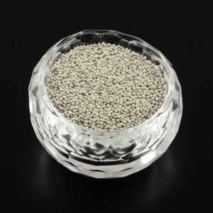 Bulion szklany 0,6-0,8 mm Metallik Silver - 15 gram