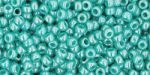 Toho Round 11/0 Opaque-Lustered Turquoise TR-11-132 10 gram