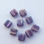 Koraliki Czech Glass Beads- Two Hole Square -6 mm 20 szt.