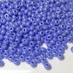 Rocaille 4/0 Czech seed beads - niebieski nieprzezroczysty ceylon - 10 gram
