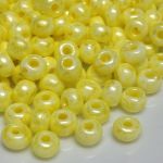 Rocaille 4/0 Czech seed beads - Ceylon Light Yellow - 10 gram