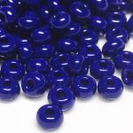 Rocaille 4/0 Czech seed beads - Lustered Opaque Cobalt - 10 gram
