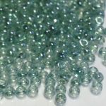 Rocaille 8/0 Czech seed beads - Olive Black Diamond Transparent - 10 gram