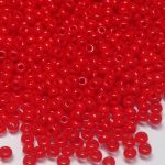 Rocaille 11/0 Czech seed beads - Opaque Red col 93170 - 10 gram