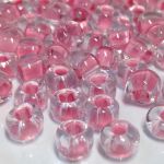 Rocaille 2/0 Czech seed beads - Inside Lt.Pink Crystal - 10 gram