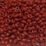 Rocaille 8/0 Czech seed beads - Opaque Terracota - 10 gram