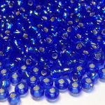 Rocaille 7/0 Czech seed beads - Silver Lined Sapphire 37050 - 50 gram