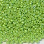Rocaille 10/0 Czech seed beads - Light Olive Green luster AB 54310 - 10 gram