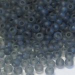 Rocaille 9/0 Czech seed beads - Frosted Dark Grey - 10 gram