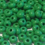 Rocaille 5/0 Czech seed beads - Spring Green - 10 gram