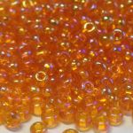 Rocaille 5/0 Czech seed beads - Transparent Rainbow Lt.Topaz - 10 gram